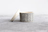 Herringbone Salt Cellar - White