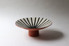 Burst Pedestal Bowl - Rust