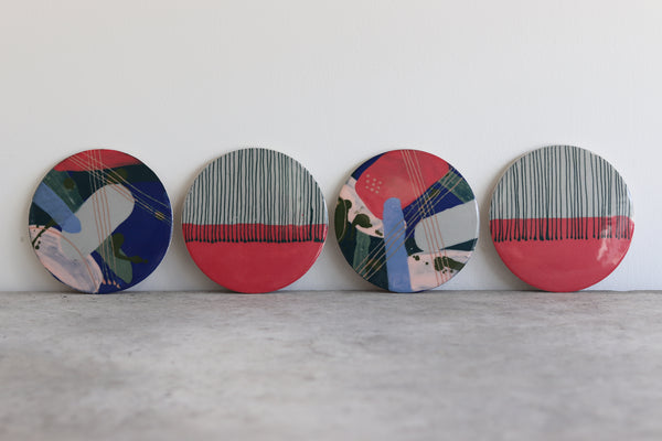 Newsprint Transfer Coaster Set of 4