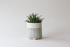 Herringbone Planter - White