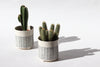 Herringbone Planter - White