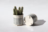 Herringbone Planter - White
