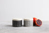 Herringbone Salt Cellar - White