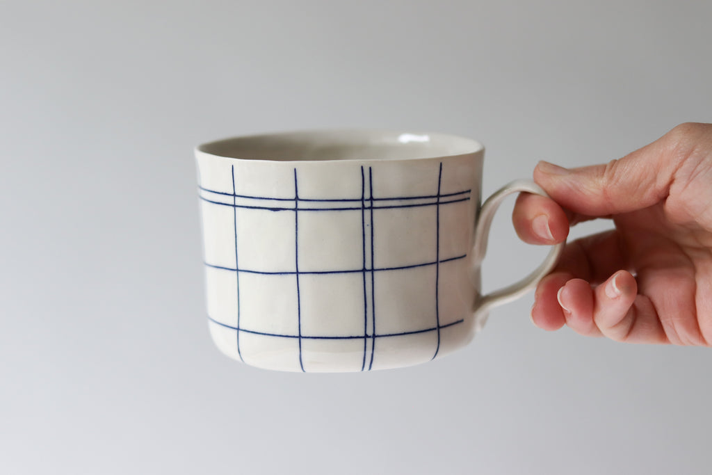 Mug Project: Line Play in Cobalt