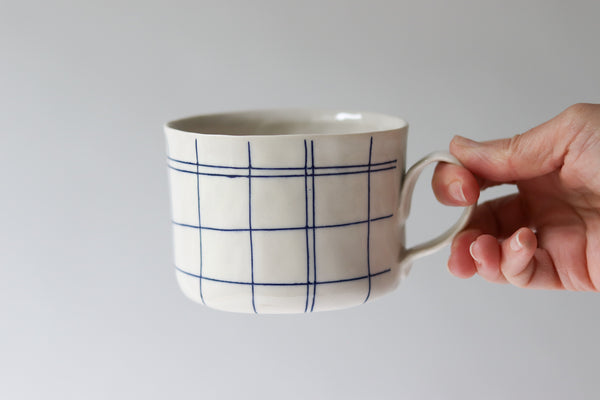 Mug Project: Line Play in Cobalt
