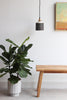 Herringbone Plug-In Pendant - Black