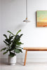 Grid Swag Light - Dark Green Cord
