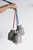 Pinstripe Pendant Swag Light - Sky
