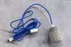 Pinstripe Pendant Swag Light - Sky