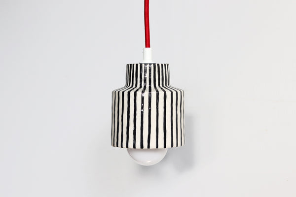 Pinstripe Pendant Swag Light - Winterberry
