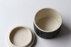 Herringbone Salt Cellar - Matte Black