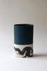 Oval Splatter Vase - Deep Ocean