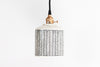 Herringbone Plug-In Pendant - White