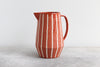 Pinstripe Pitcher - Rust