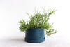 Round Pinched Planter with Plate - Deep Ocean