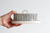 Herringbone Butter Dish - White