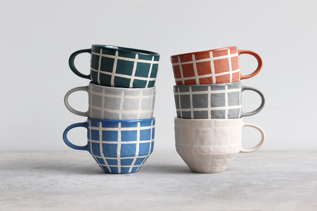 Matte Grid Mug