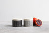 Herringbone Salt Cellar - Matte Black