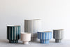 Pinstripe Planter - Storm