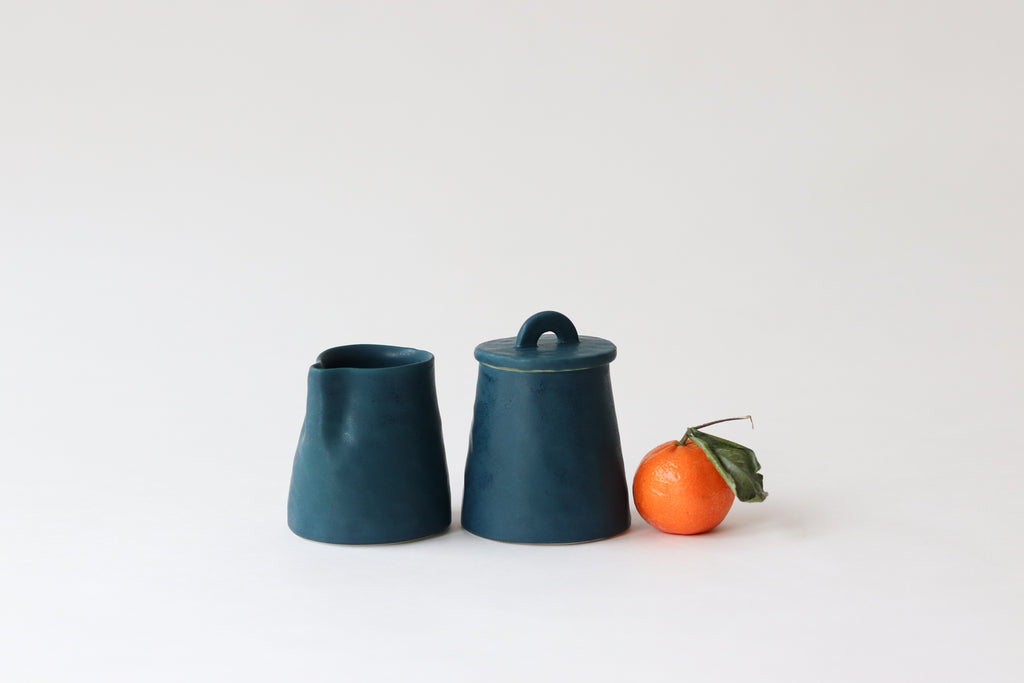 Everyday Pinched Creamer + Sugar Jar Set