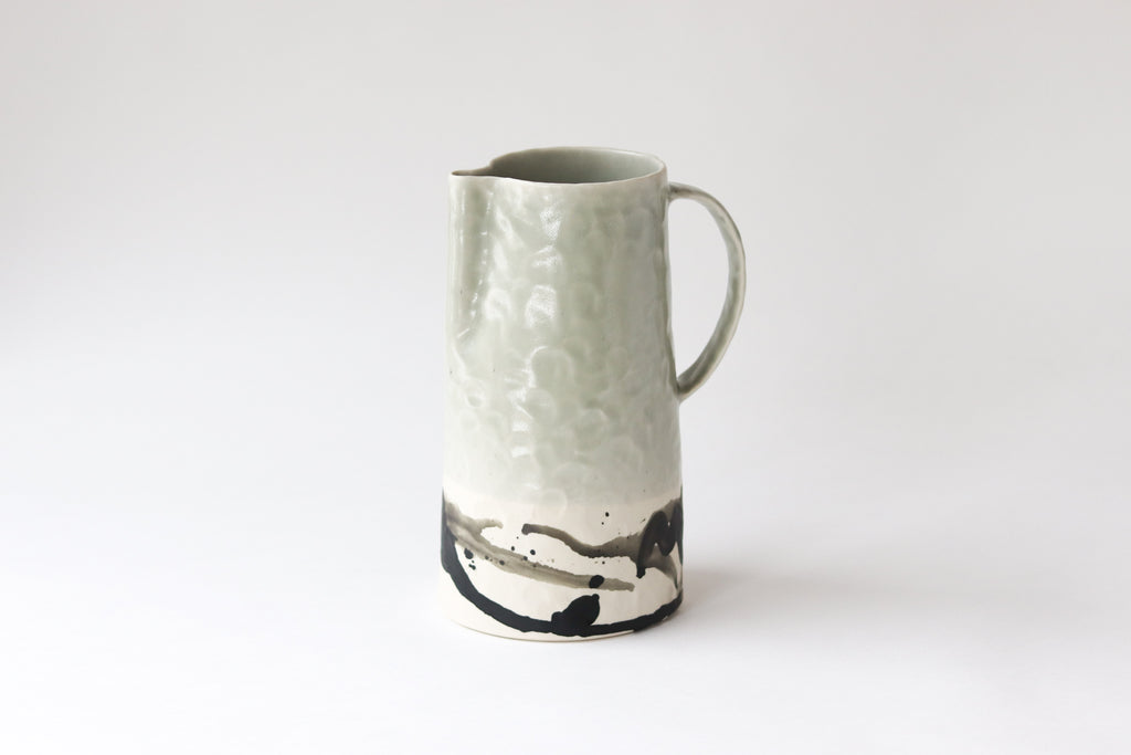 Splatter Pitcher - Seafoam