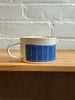 Herringbone Mug - Blue - SECOND