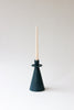 Pinched Candlestick Holder - Deep Ocean