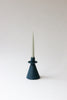Pinched Candlestick Holder - Deep Ocean