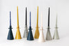Pinched Candlestick Holder - Deep Ocean