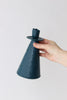Pinched Candlestick Holder - Deep Ocean - SECOND