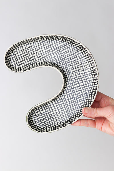 Arch Pinched Tray - Kelp #1