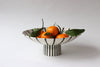 Burst Pedestal Bowl - Black and White