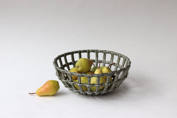 Coil Fruit Bowl - Sage Grey
