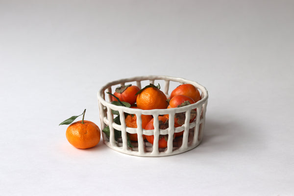 Coil Fruit Bowl - Salt