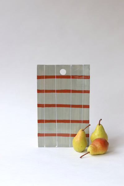 Serving Board - Sage Grey + Rust