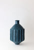 Tall Pinched Vase - Deep Ocean