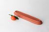 Long Oval Pinched Tray - Rust
