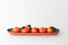 Long Oval Pinched Tray - Rust