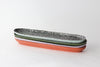 Long Oval Pinched Tray - Rust