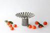Burst Pedestal Bowl - Black and White