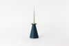 Pinched Candlestick Holder - Deep Ocean