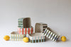 Color Play Dish - Coral, Blush, Bright Olive