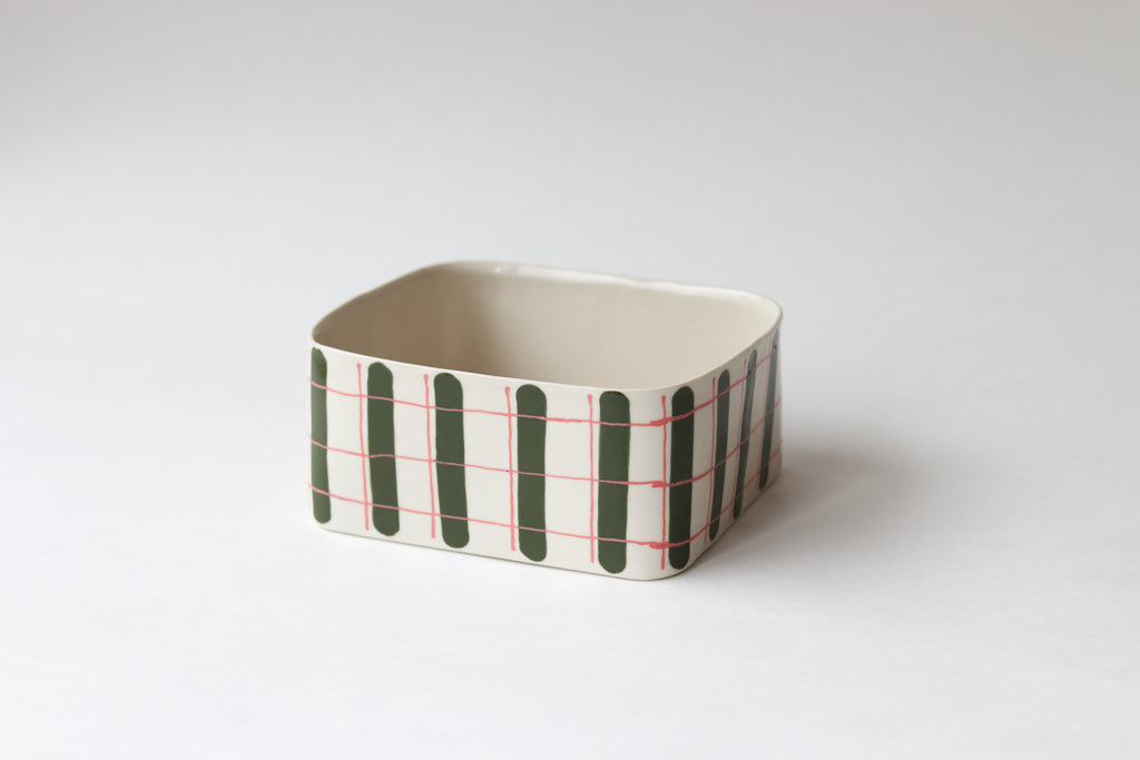 Color Play Dish - Moss+  Pink