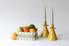 Color Play Dish - Bright Olive, Turquoise, Blush
