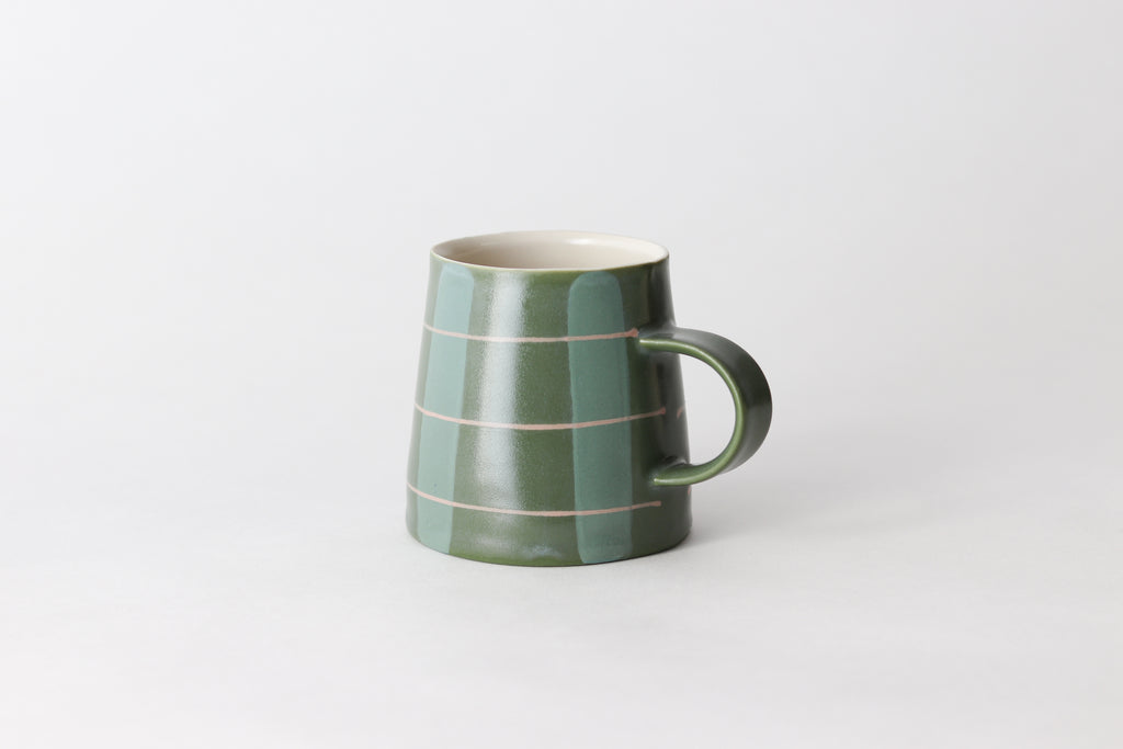 Line Play Mug - Kelp + Turquoise #1
