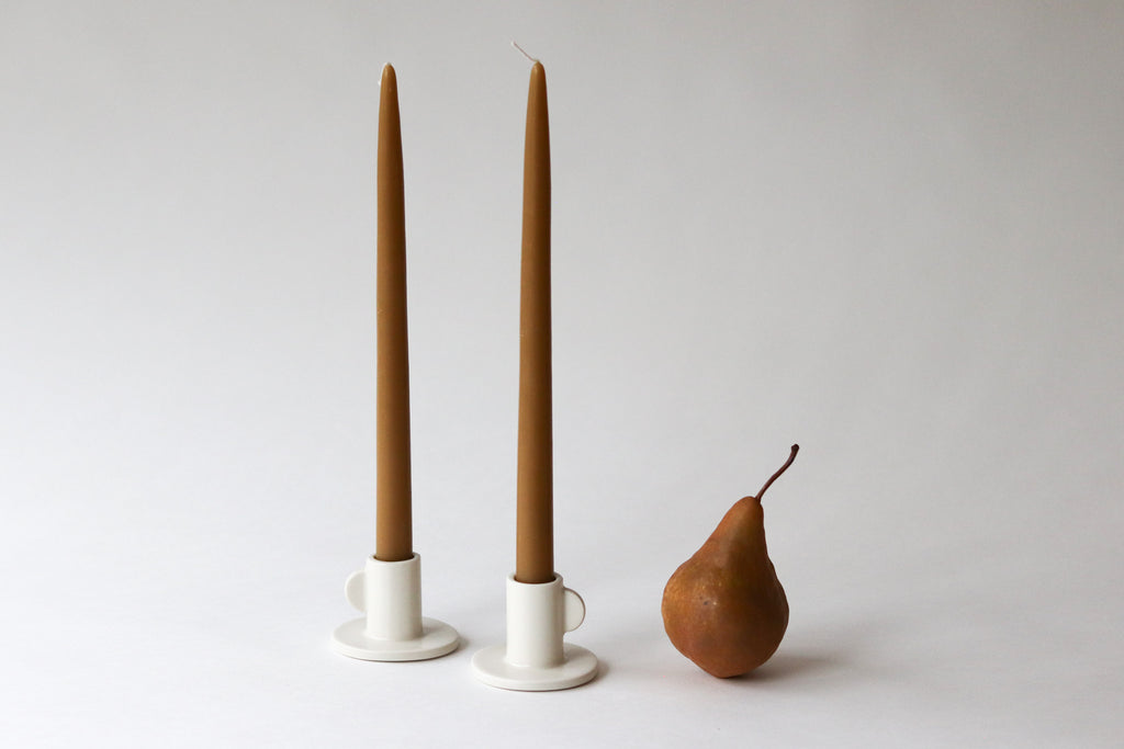 Candlestick Holder Pair - Salt