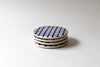 Grid Patterned Coaster Set of 4 - Cobalt