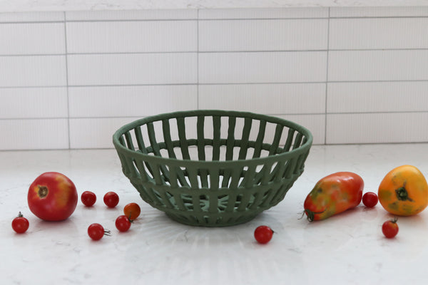 Coil Fruit Bowl - Kelp