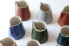 Mini Creamer with Glazed Stripes - Terra Cotta