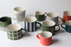 Mug with Glazed Stripes - Fog